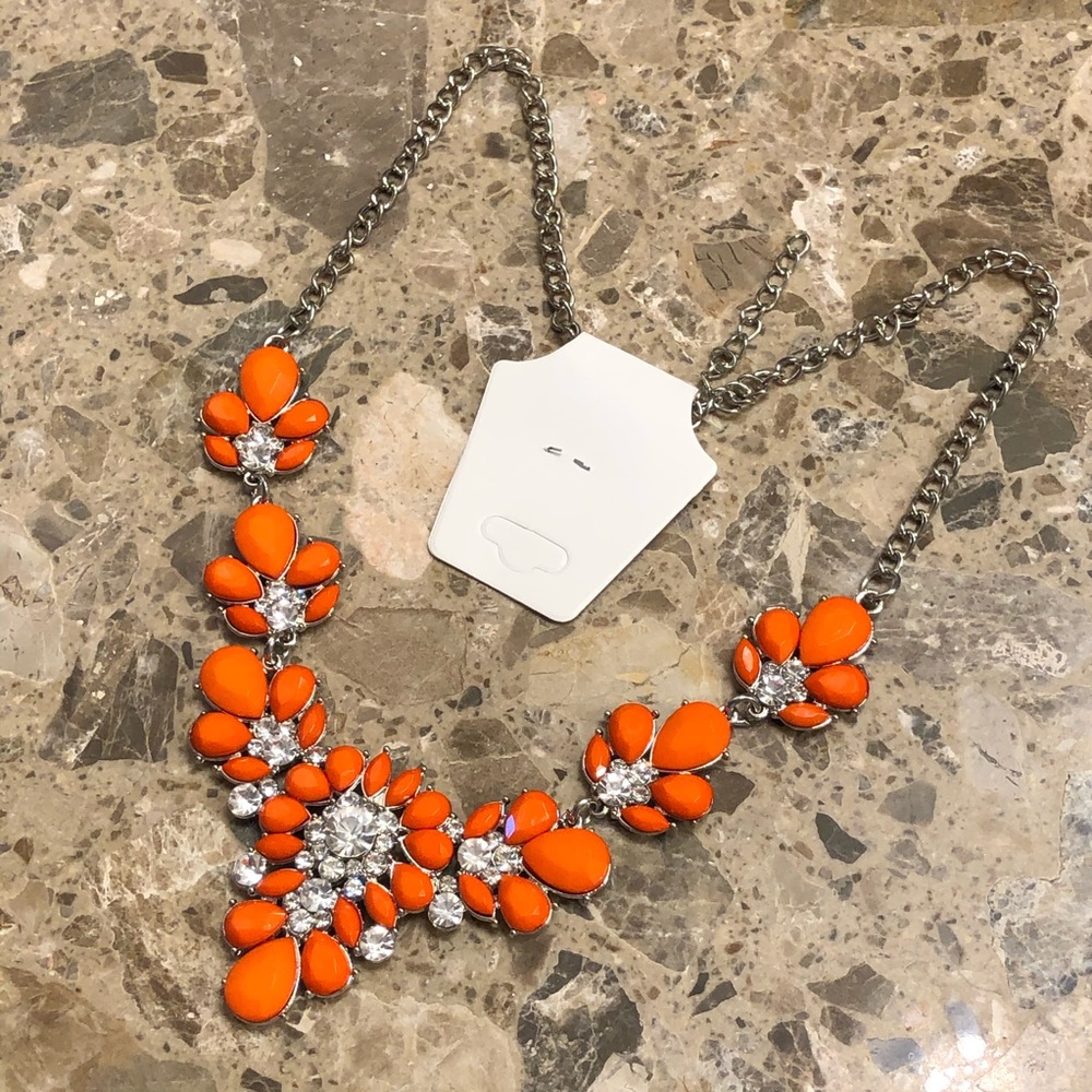 Orange Sparkle Necklace - Picture 1 of 4